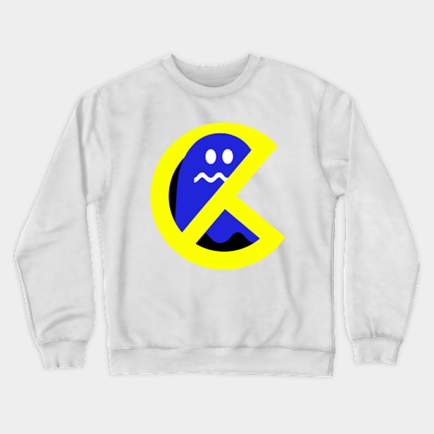 PacBuster Version 2 - Pacman Ghostbusters style logo! Crewneck Sweatshirt by TheMagicGhostbuster